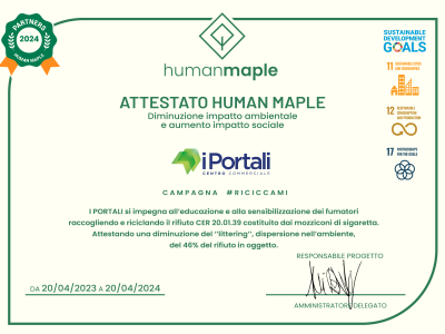 IPORTALI.ATTESTATO HUMAN MAPLE 2024 PORTALI
